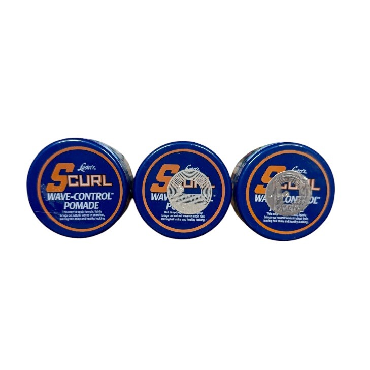 Lusters S-Curl Wave Control Pomade 3 Ounce (88ml) (3 Pack)