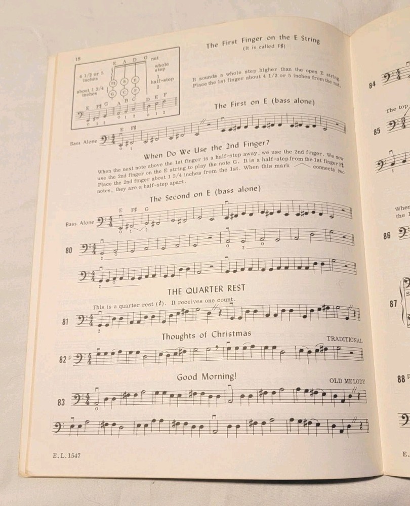 BELWIN COARSE FOR STRINGS STRING BUILDER BOOK 1 BASS Learn Music Techniques