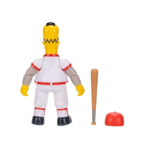 The Simpsons 5" Action Figure Baseball Homer with 5 polegadas,