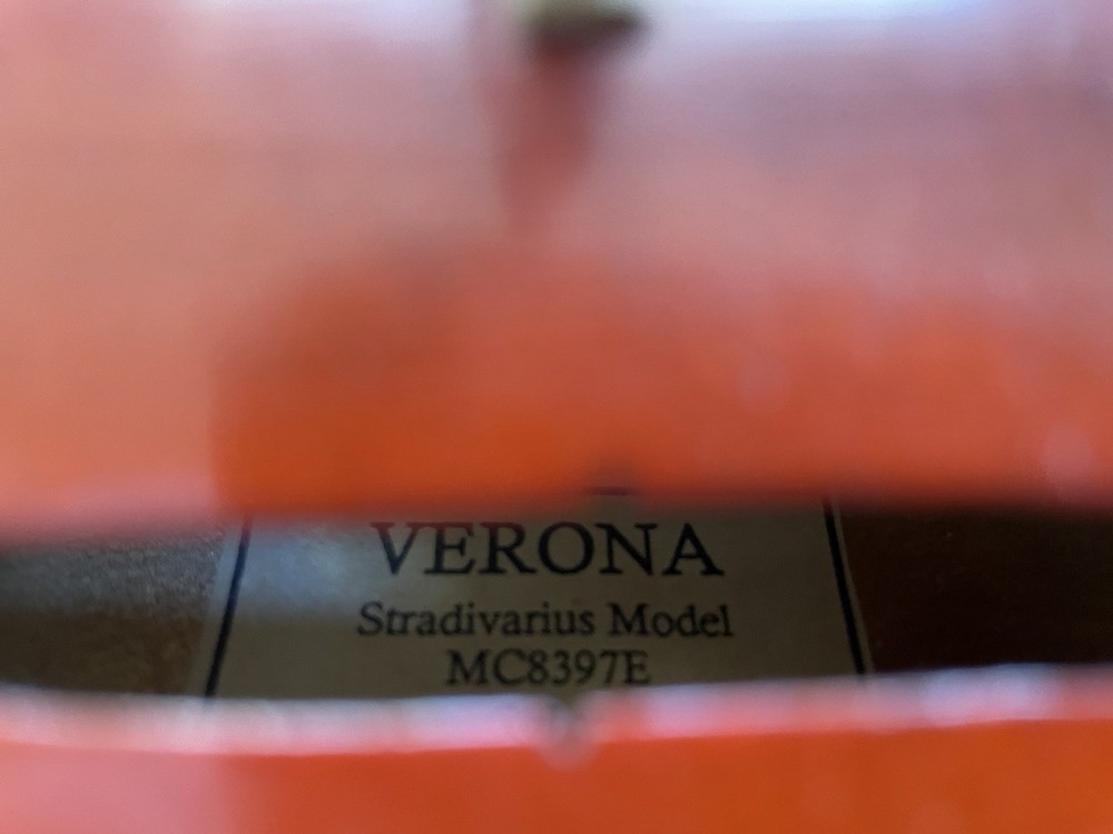 Verona Stradivarius Copy Model MC8397E, Excellent Condition