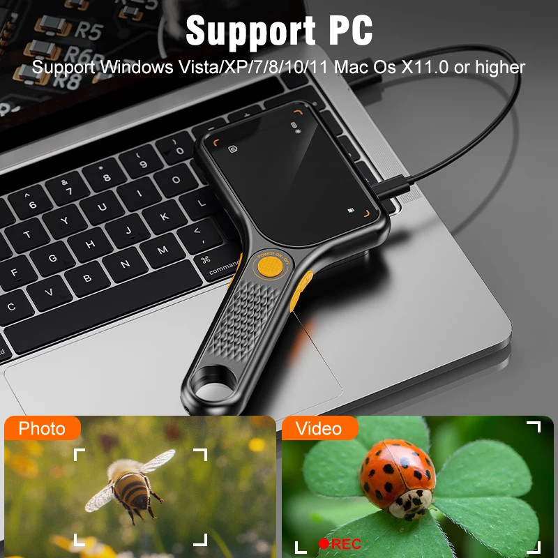 Handheld USB Digital Microscope 3.0 inch Big Screen Autofocus Digital Magnifying