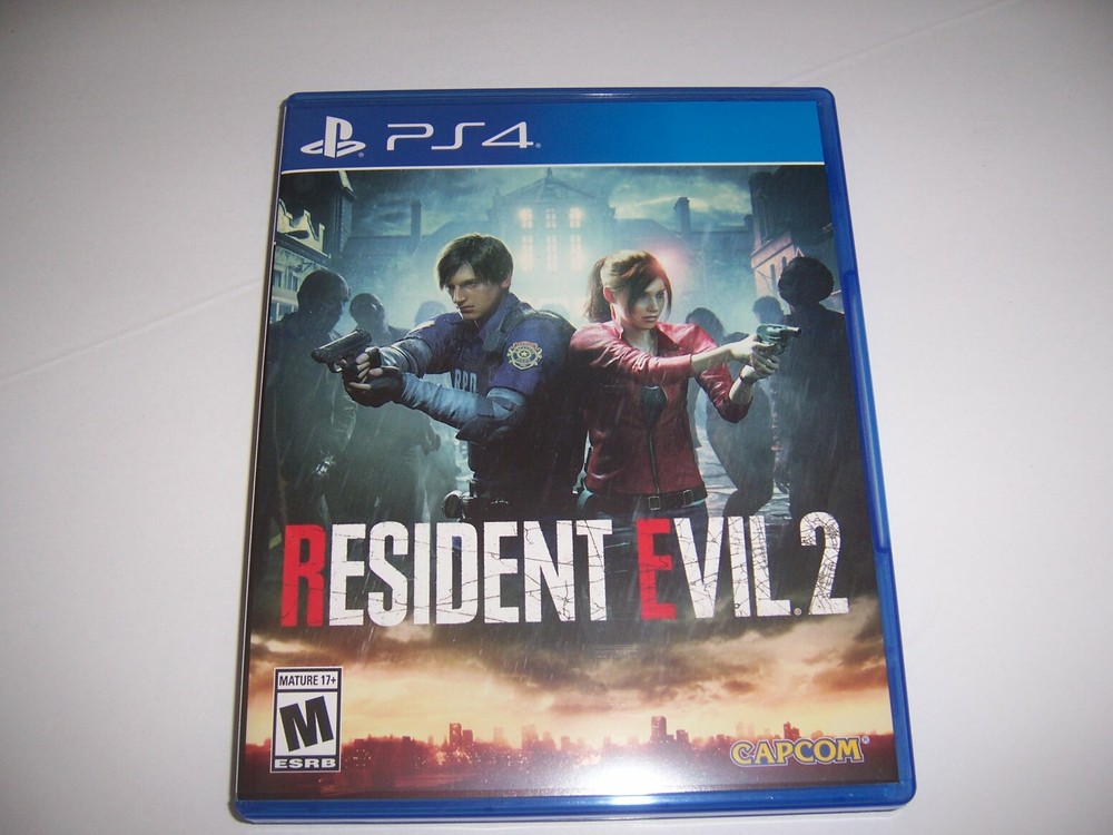 Original Box Case Replacement Sony PlayStation 4 PS4 Resident Evil 2 Two