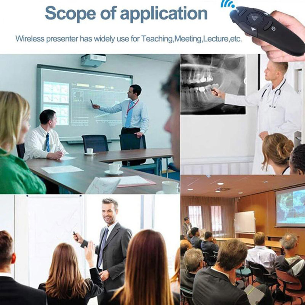Laser Pointer Power Point Presentation Remote Control Wireless USB PPT Presenter