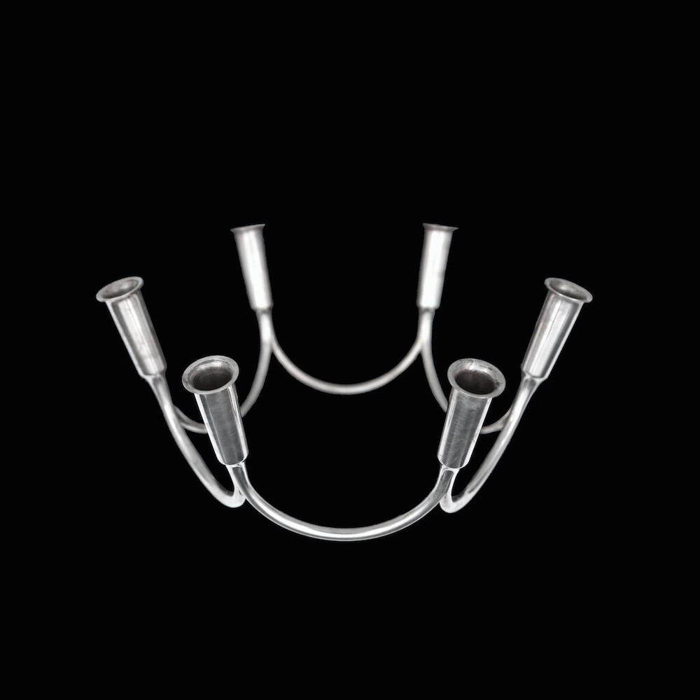 A. Michelsen. Sterling Silver Candle Holder - Eigil Jensen - 1963.