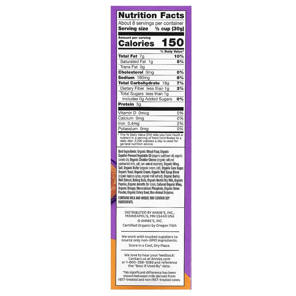 Organic Snack Mix, Cheddar, 9 oz (255 g)