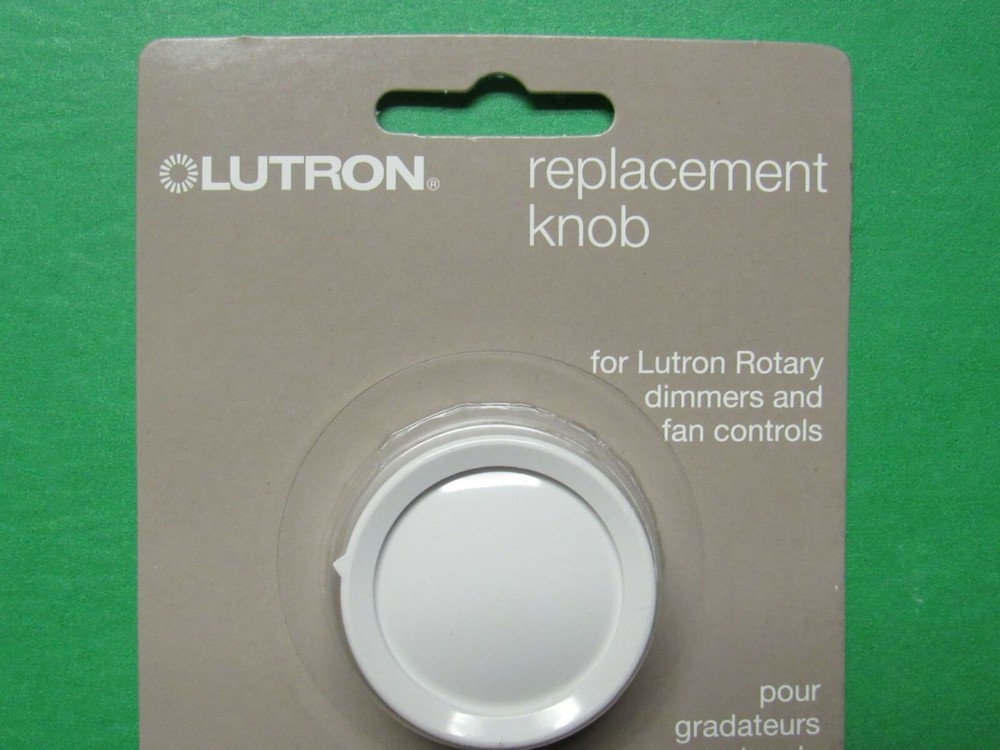 (2) White LUTRON Knobs fits volume control, fan, dimmers, etc