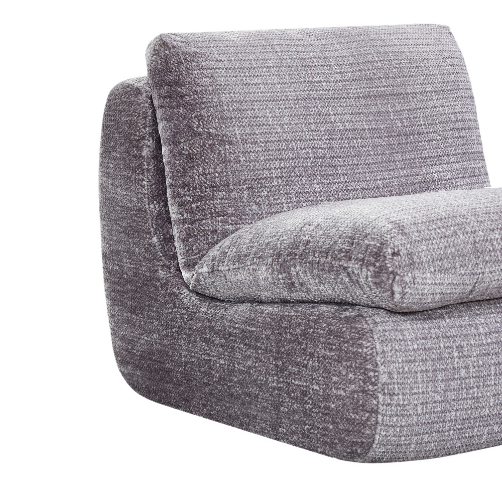 Liyasi Full Compression Sofa Chair, Ergonomic Design, Stable Construction, Grey