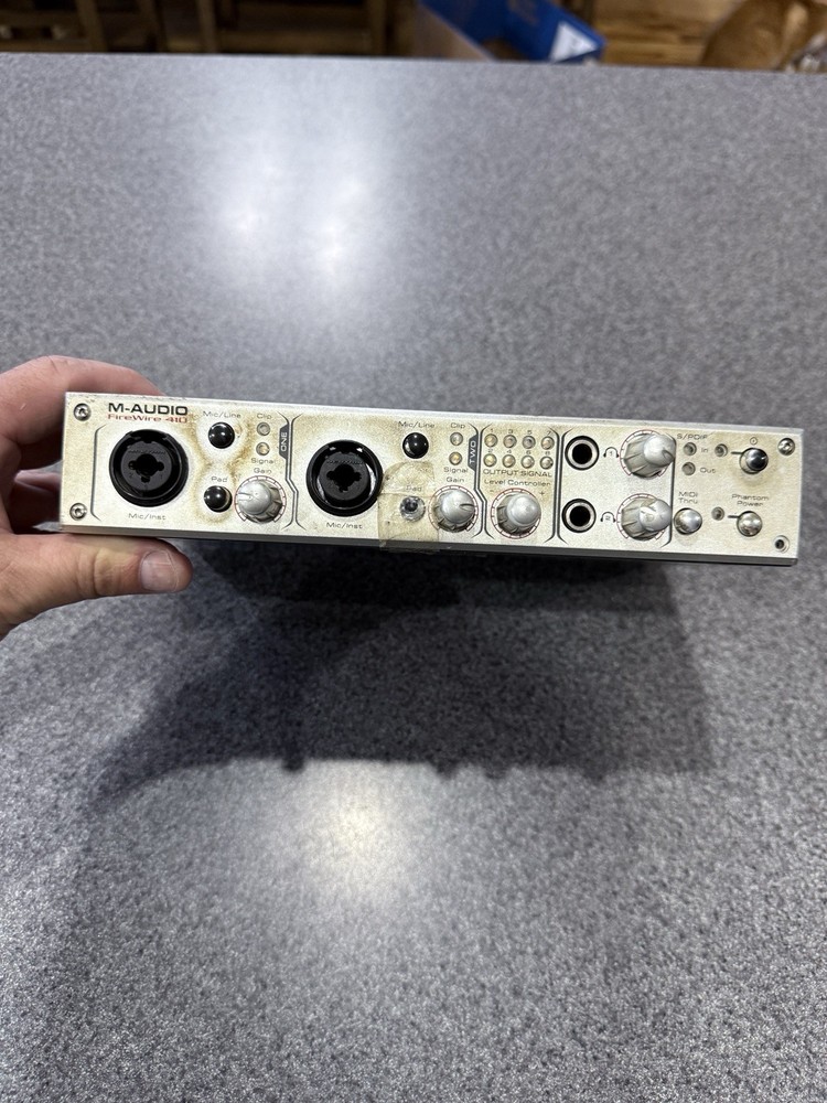 M-Audio FireWire 410 Microphone Receiver MIDI Audio Interface