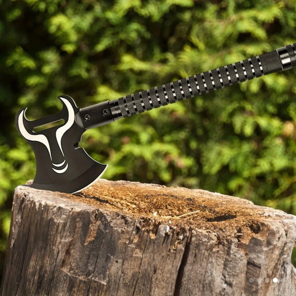 Multi-Function Survival Axe Kit - Camping Axe & Hatchet - Multitool Folding Axe