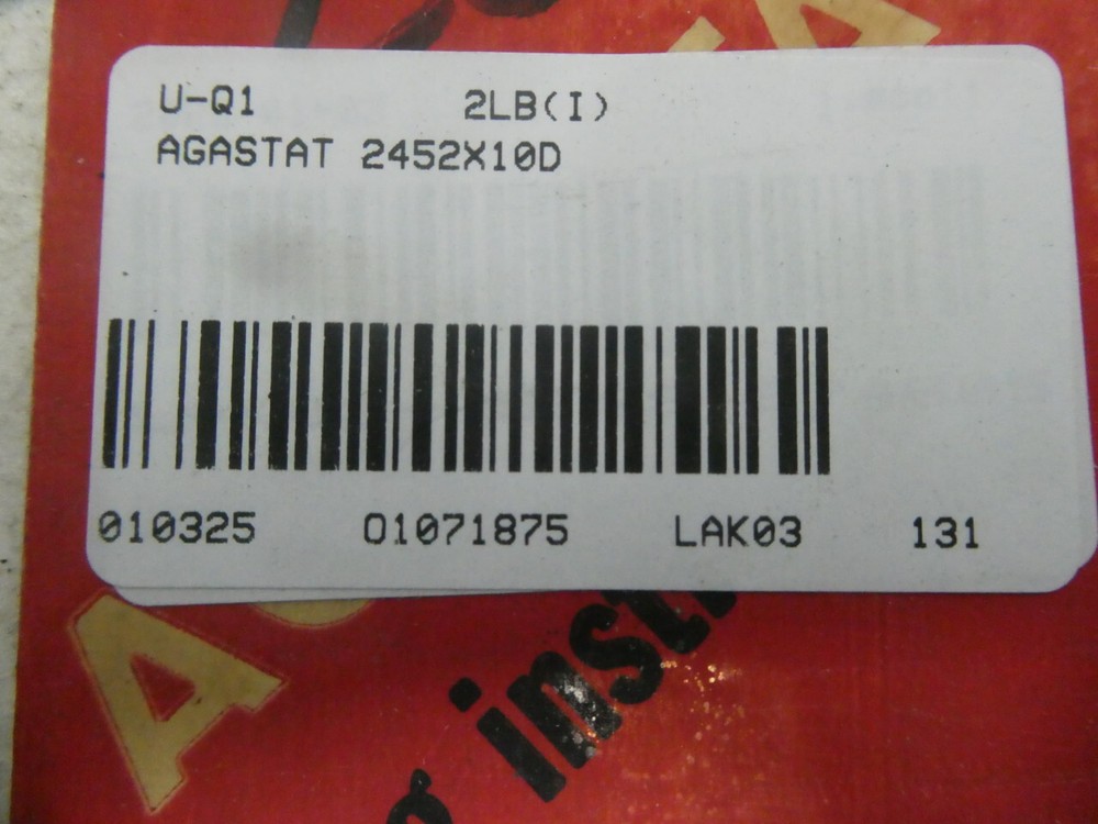 Agastat 2452X10D Time Delay Relay 2.5-50sec 130v-dc