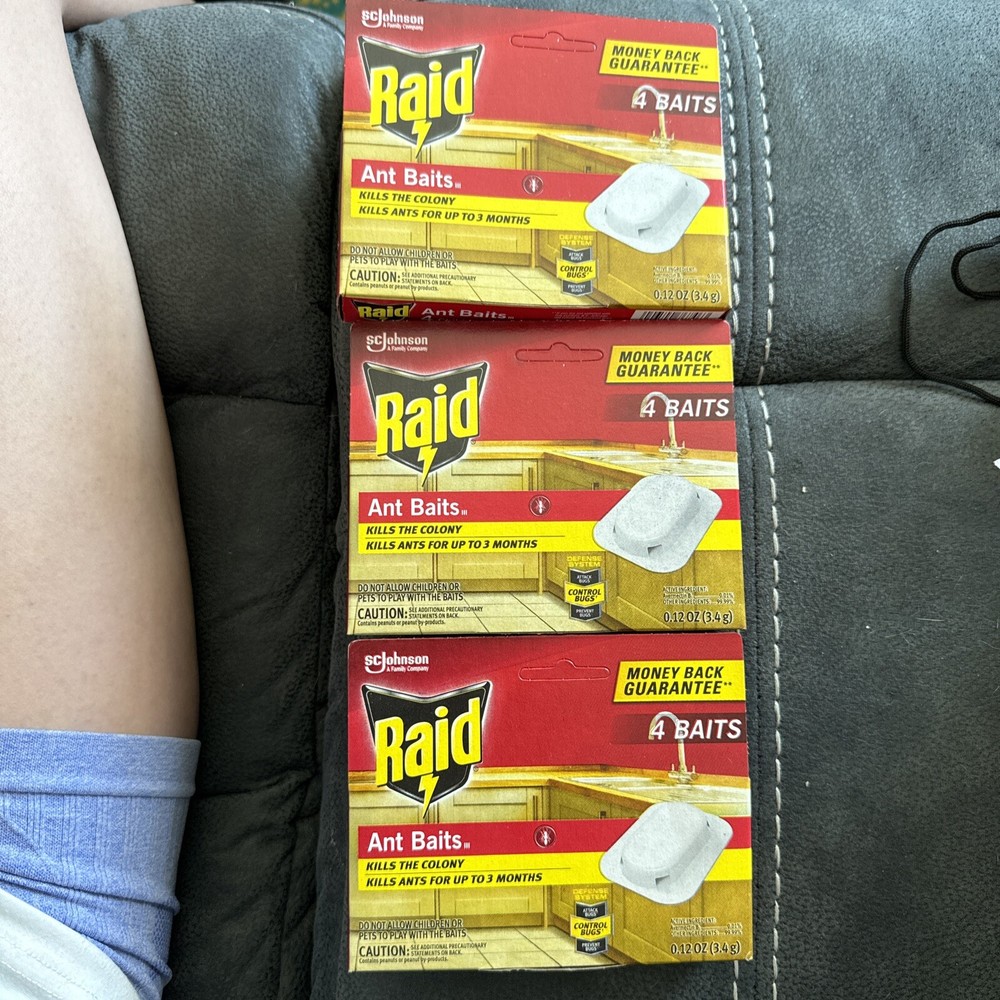 Lot of 3 Raid Ant Baits III - 4 Pack NEW!!!