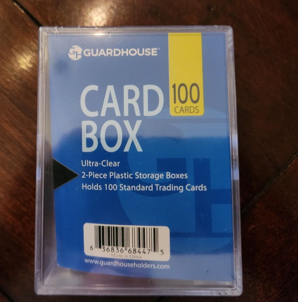 5 Boxes 100 Card Size Guardhouse Slider Stack-able Plastic Trading Storage Case