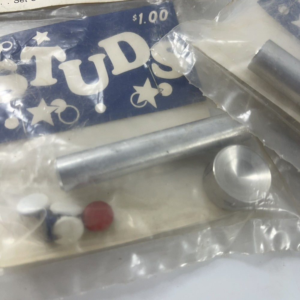 4 Packages of THE JIFFY STUD Machine and Studs