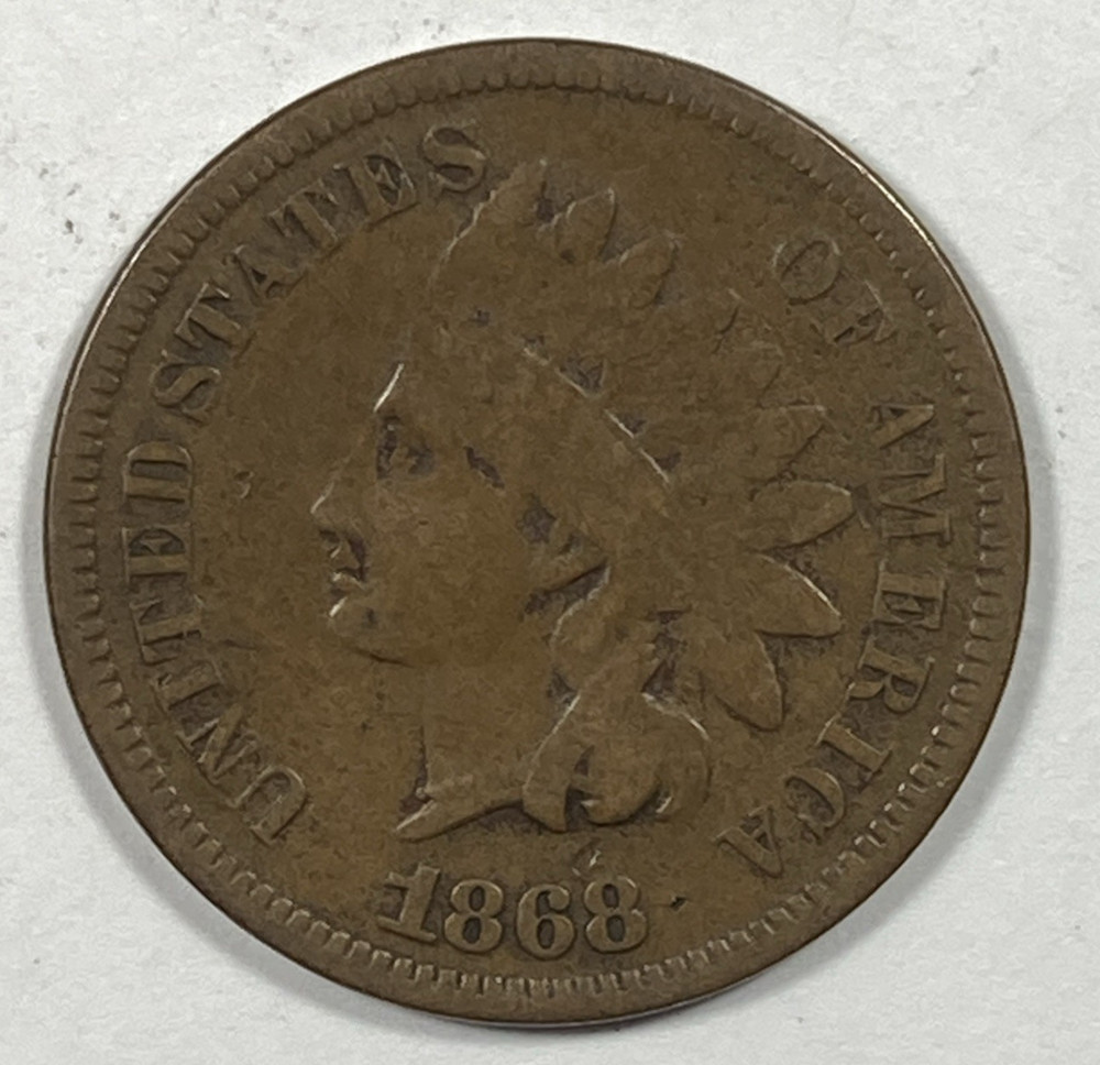 1868 Indian Cent .01. Perfect Fine.