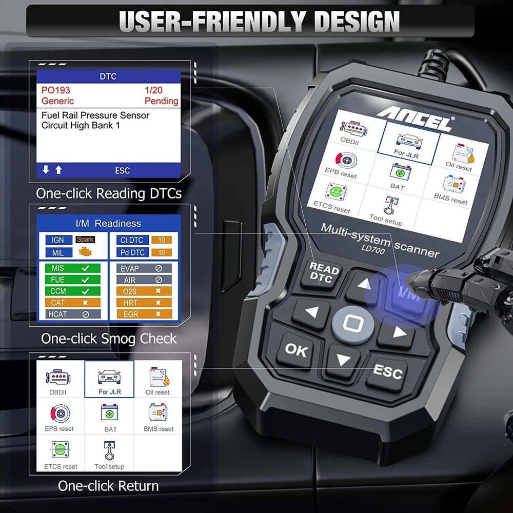 ANCEL LD700 For Land Rover & Jaguar OBD2 Code Reader Scanner Diagnostic Tool TPS