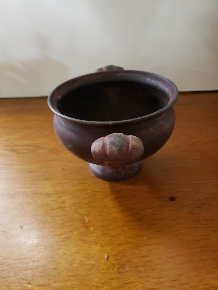 J & J Designs Hand Made Solid Brass Handled Pot, Made in India