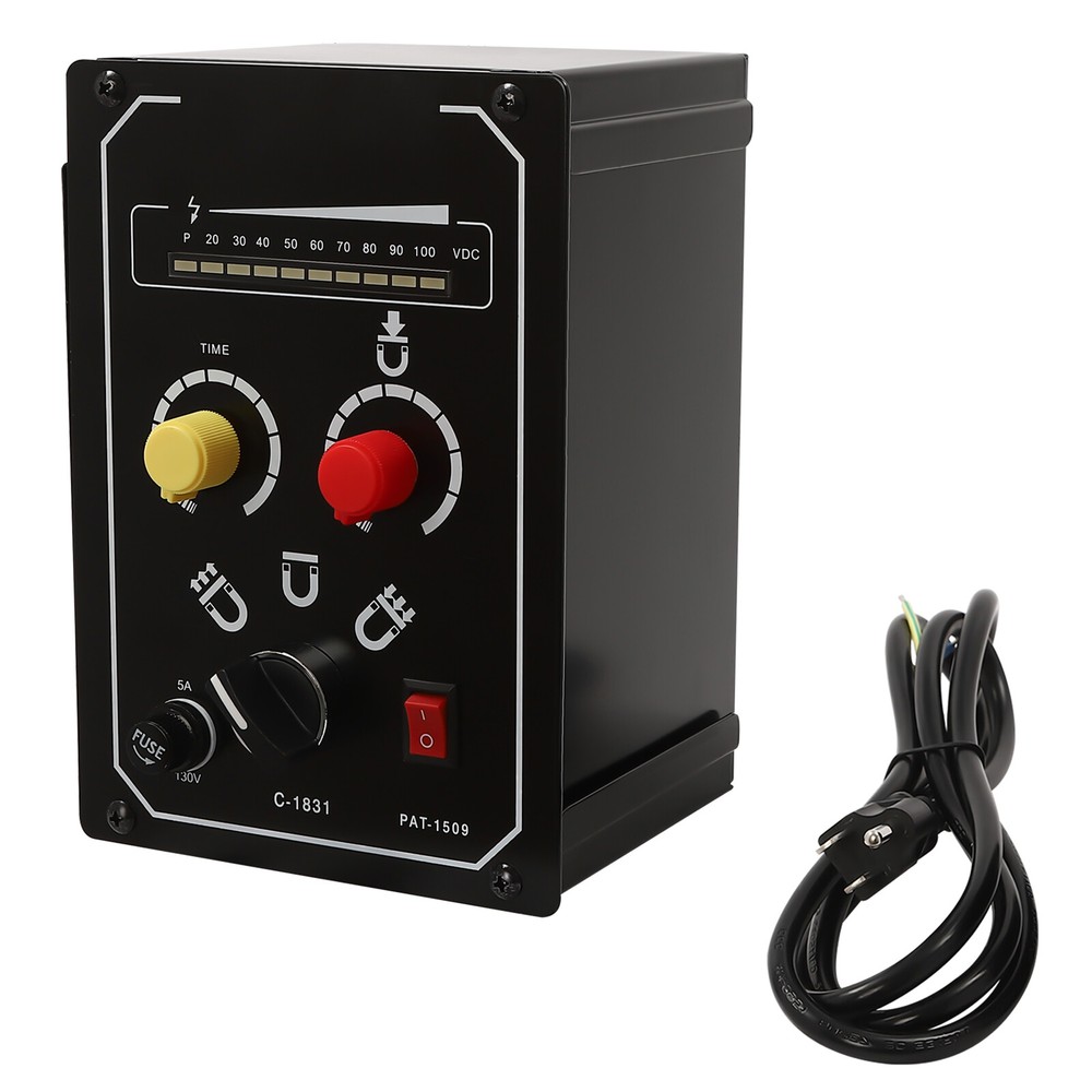 0-100V 5A DC Electro Magnetic Chuck Controller Magnetic Force Adjustable 110V