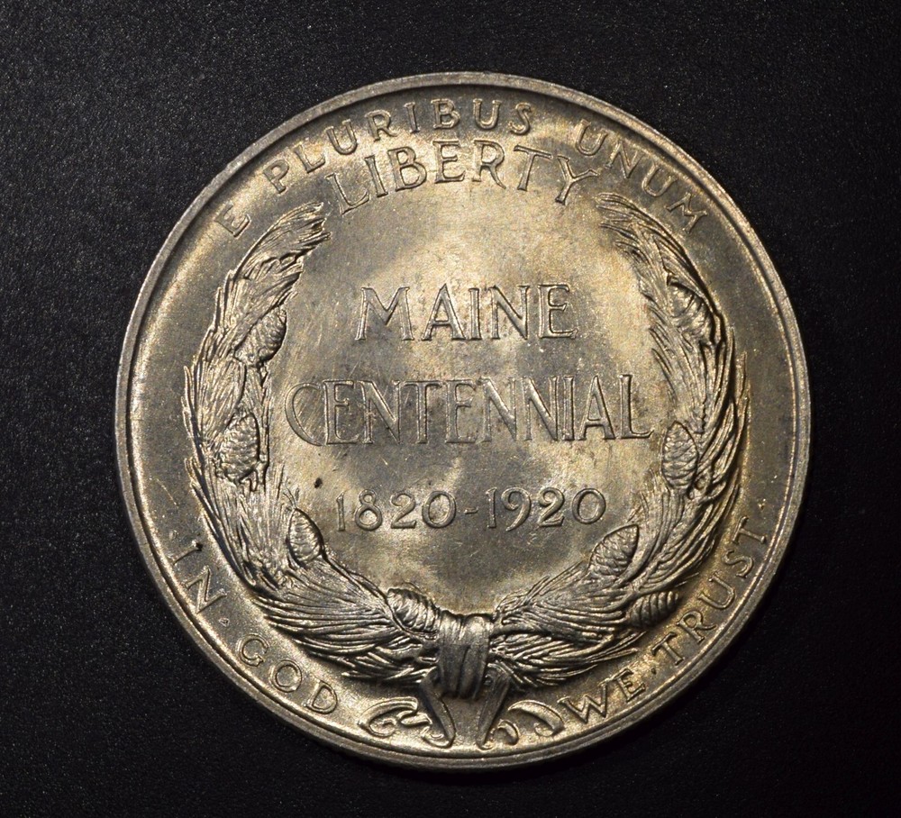 1920 Maine Commemorative Silver Half Dollar "VCH BU"