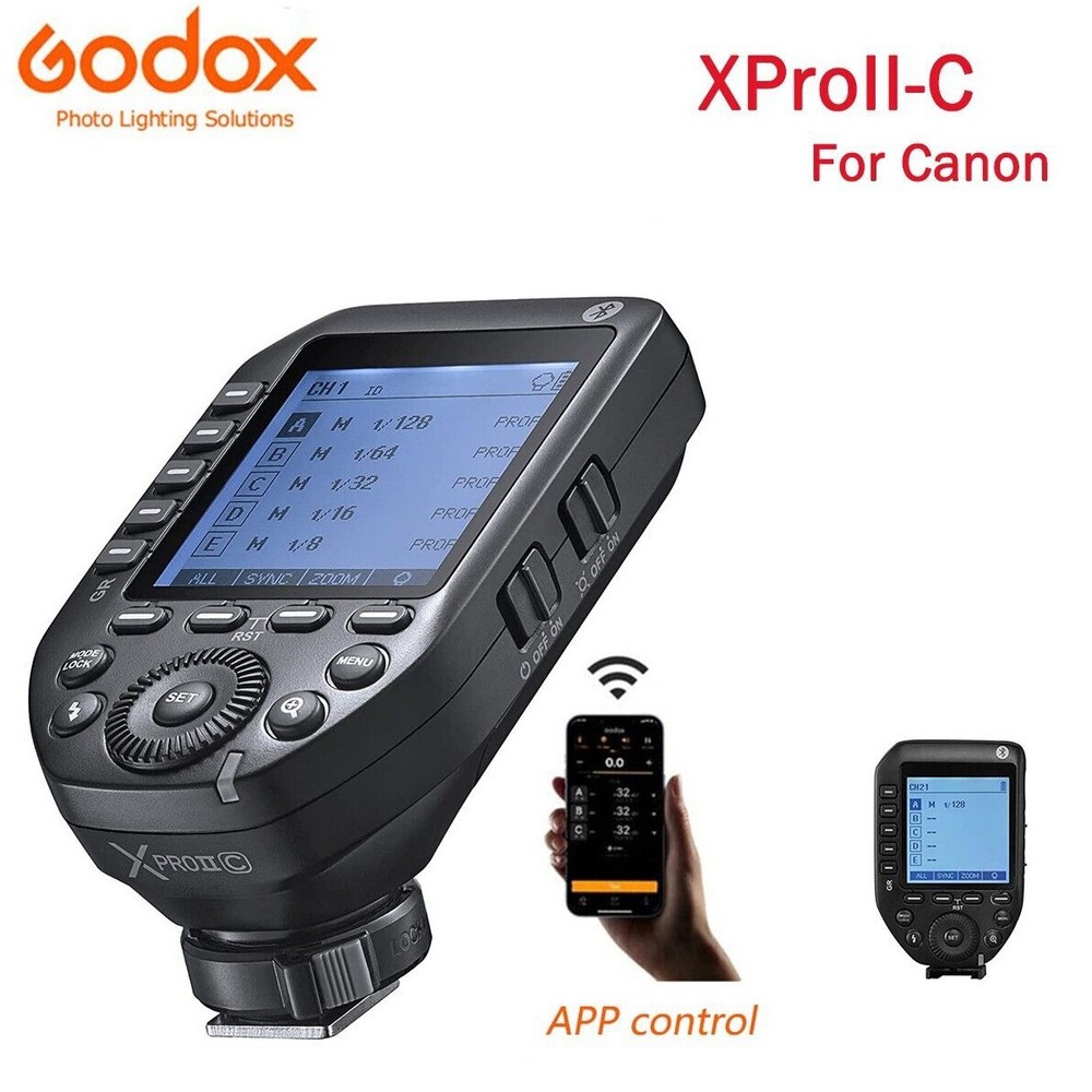 Godox XProII-C XPro II TTL Wireless Flash Trigger Transmitter for Canon Camera