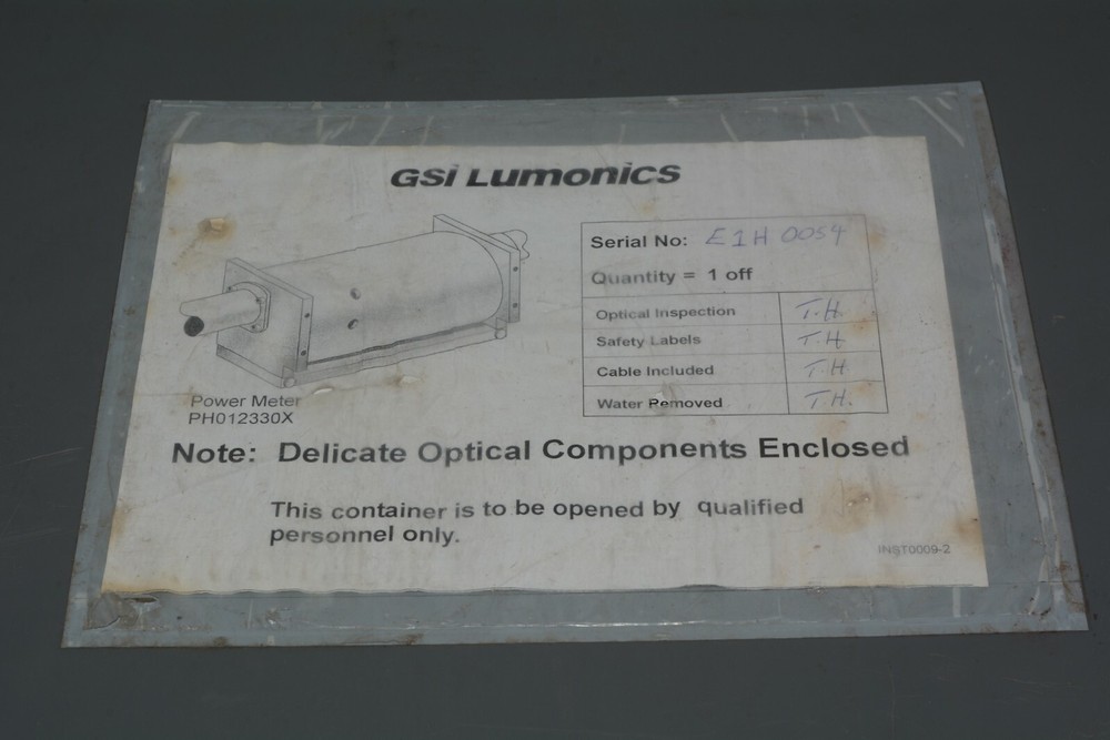 GSI Lumonics Optical Component Power Meter PH012330X #4