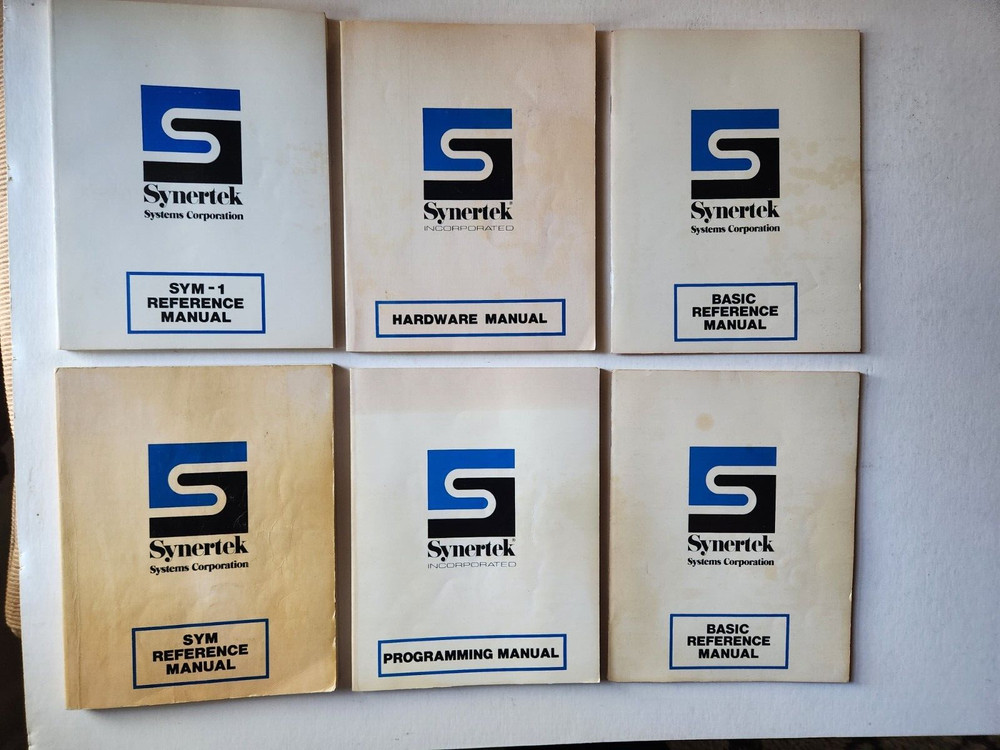 Vtg 1970s Synertek Systems Hardware Programming/Reference Manuals MCS6500/SY6500