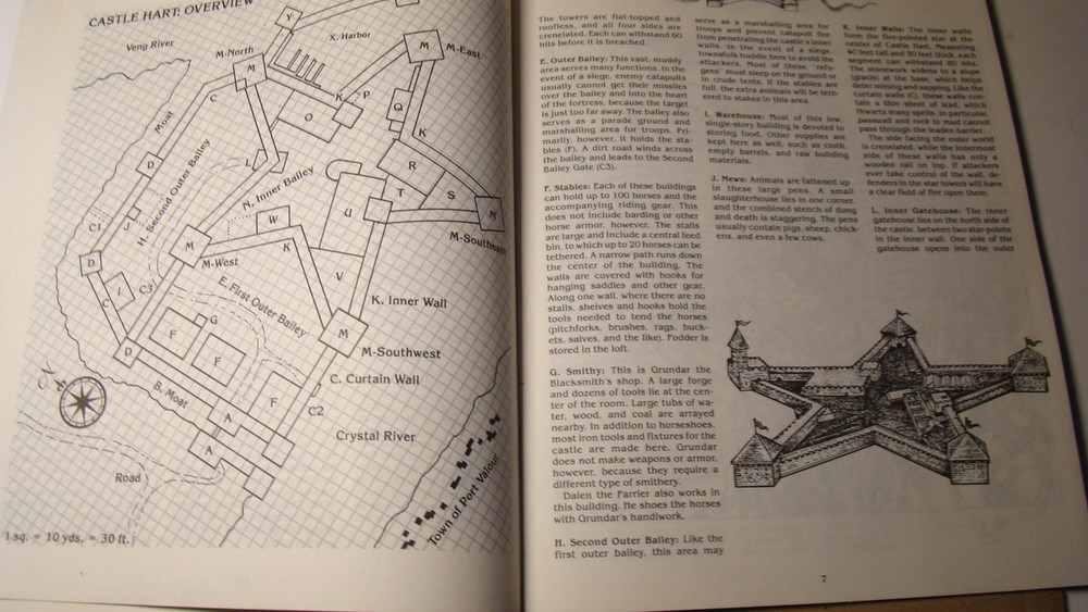 MODULE CASTLES CITY OF HART *NICE COPY* COMPLETE ORIGINAL DUNGEONS DRAGONS