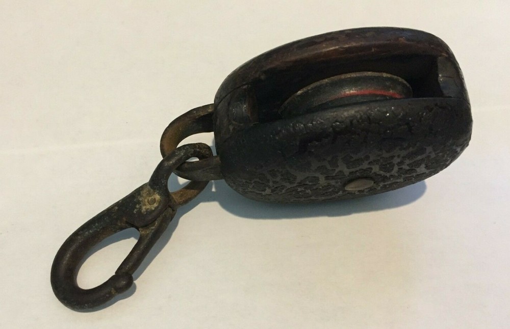 Unique antique marine pulley
