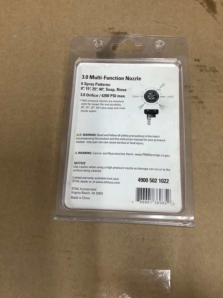 Stihl OEM Multi Function Nozzle 6 Pattern 4900-502-1022