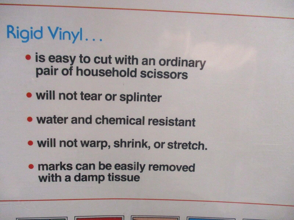 3 Vinyl Plastic Sheets - Make Your Own Templates - 12" x 12"