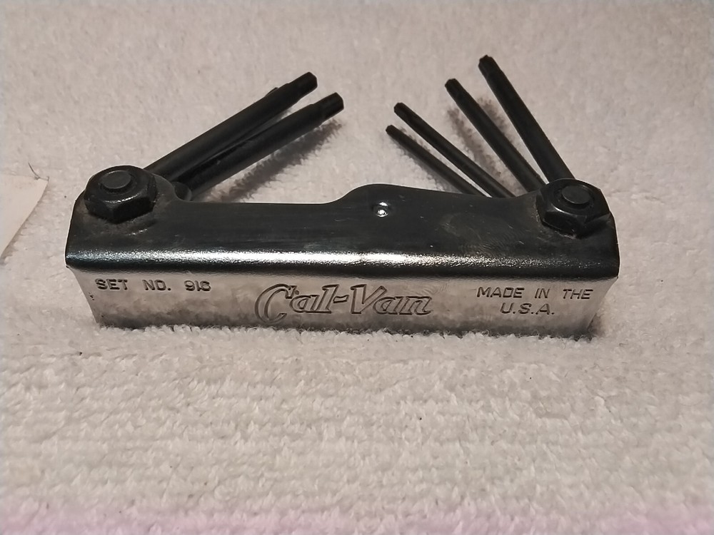 2pc CAL-VAN 910 FOLDING TORX 342FOLDING HEX SAE USA 🇺🇸