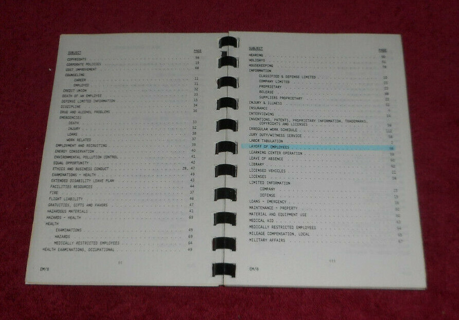 1988 Boeing Helicopters Division Management Reference Guide