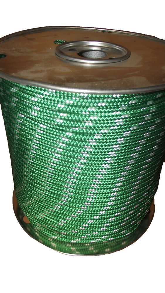 5/16" (8mm) x 600' Sail/Halyard Line, Double Braid Polyester, Sheets, Boat Rope