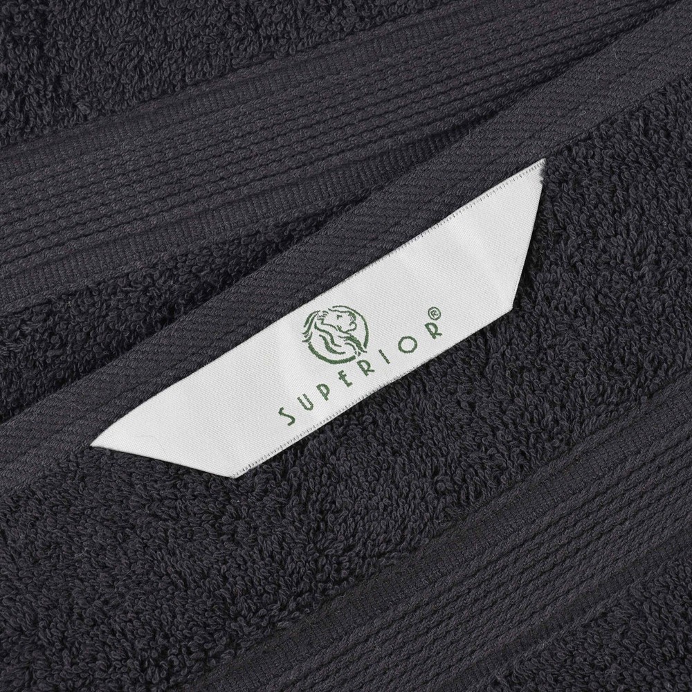Oregon 100% Organic Cotton Thick Plush Medium Weight Solid 9-Piece Towel Set