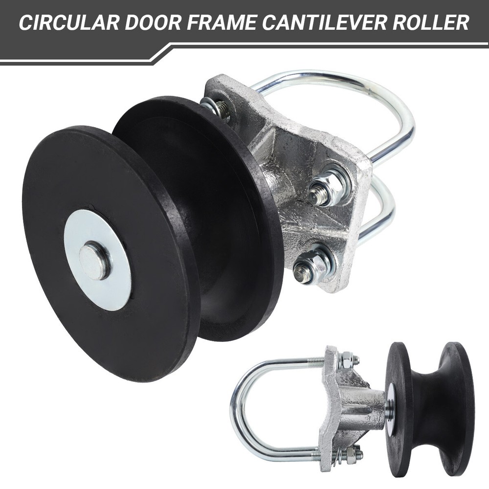 4" Round Post x2 1/2" Round Gate Heavy Duty Nylon Cantilever Roller Gate Roller