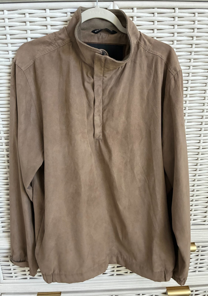 Weatherproof Golf Or Anything  Pullover W/Zip &  Microsuede Feel Medium