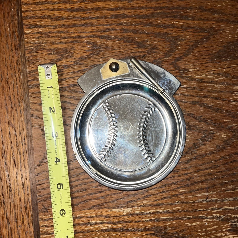 Baseball Themed Nightstand Change Holder