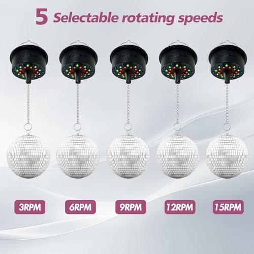 Rotating Disco Ball Motor,Disco Ball Motor with Light with