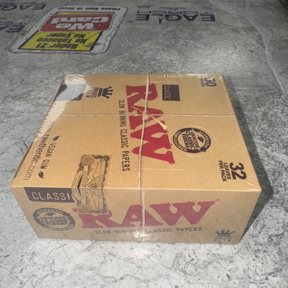 Raw Rolling Papers Cone Rolling Machine 110mm Cone Roller 12 Count Display Lot