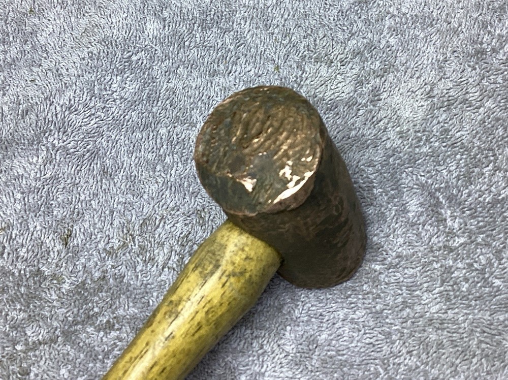 TEMCO NO.2 COPPER HAMMER WITH HICKORY HANDLE