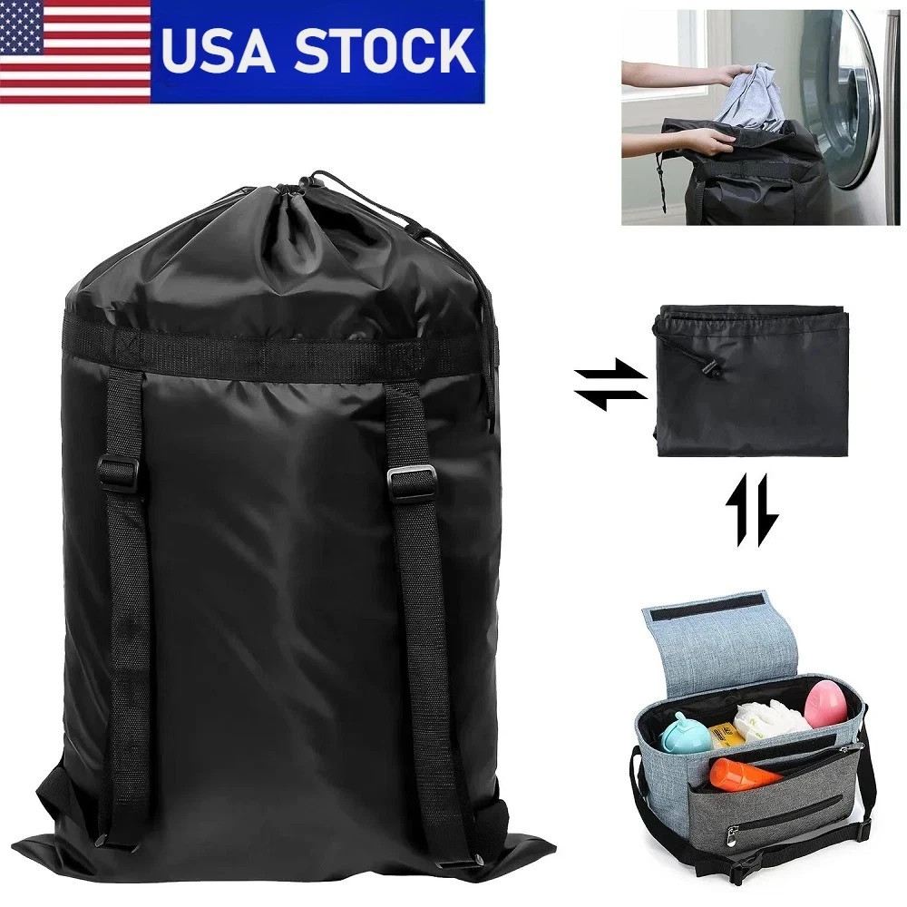 Extra Large Laundry Bag Backpack Heavy Duty Washing Clothes Drawstring