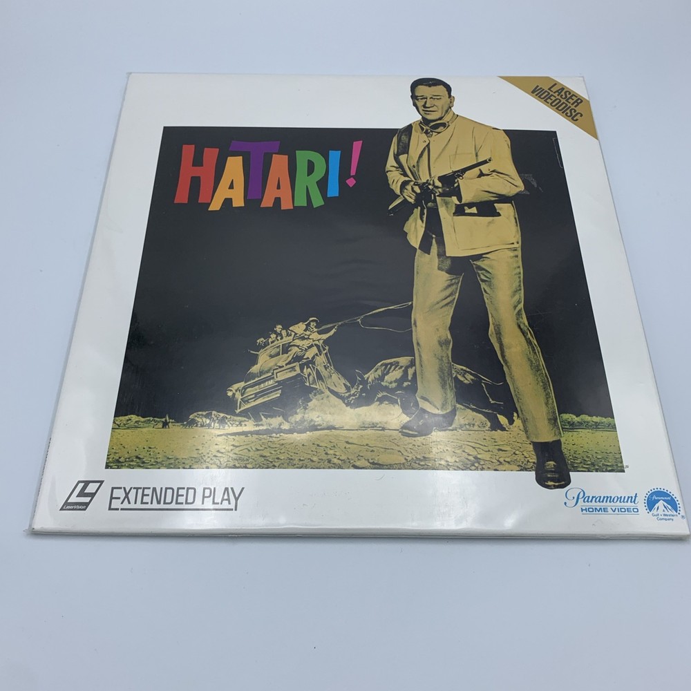 HATARI - John Wayne - Extended Play LASERDISC - Excellent Condition - TESTED!!!!