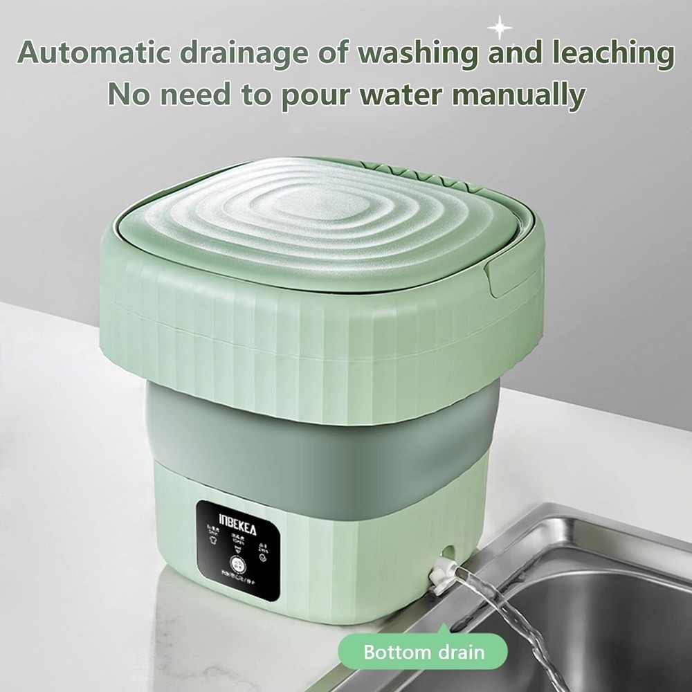 Portable Washing Machine with Clothes Hanger