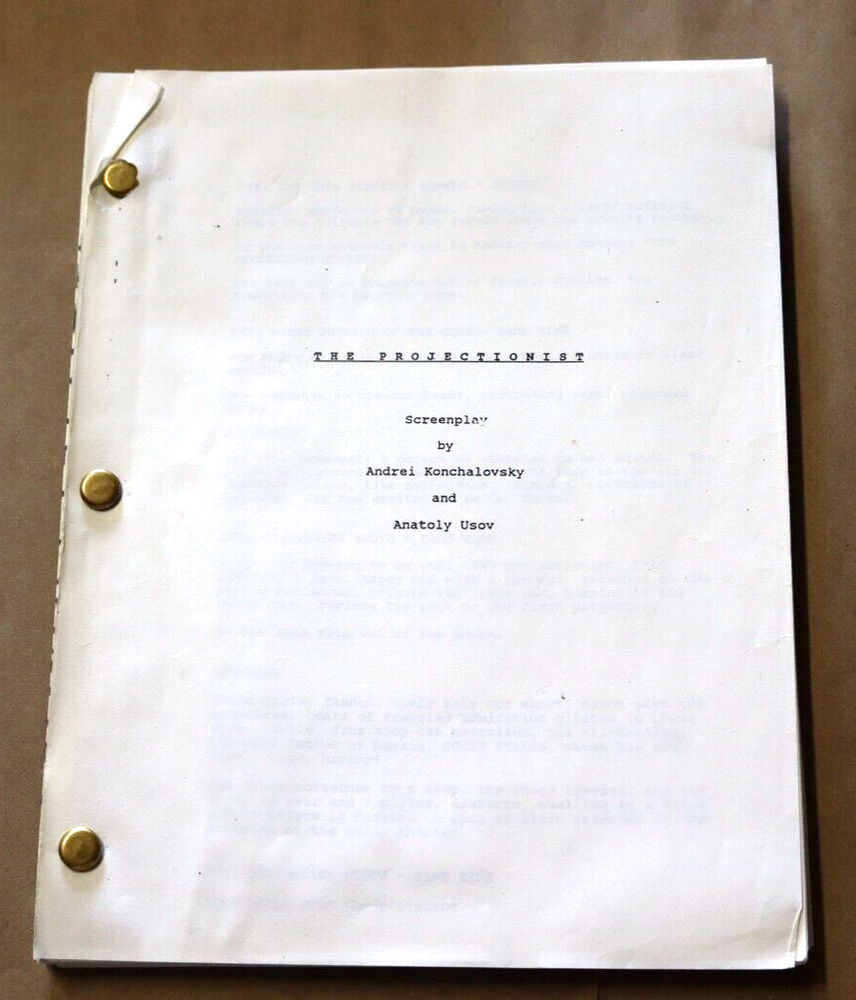 THE PROJECTIONIST SCREENPLAY The Inner Circle MOVIE SCRIPT ADREI KONCHALOVSKY