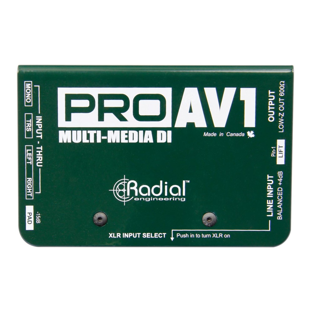Radial Engineering ProAV1 Multimedia Direct Box