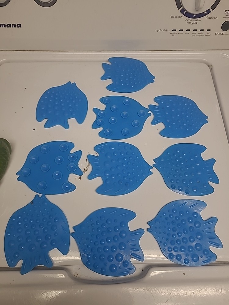 bathroom tread blues fish