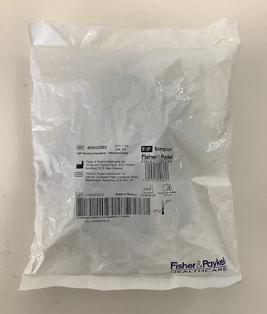 Fisher & Paykel Simplus Headgear Medium / Large 400HC583 4/2018
