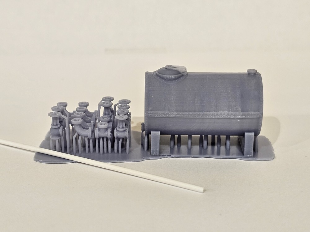 HO Scale Oil Tank and Valves