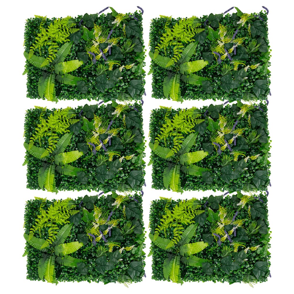 6PCS Greenery Walls, Artificial Greenery Wall, Artificial Grass Backdrop Wall