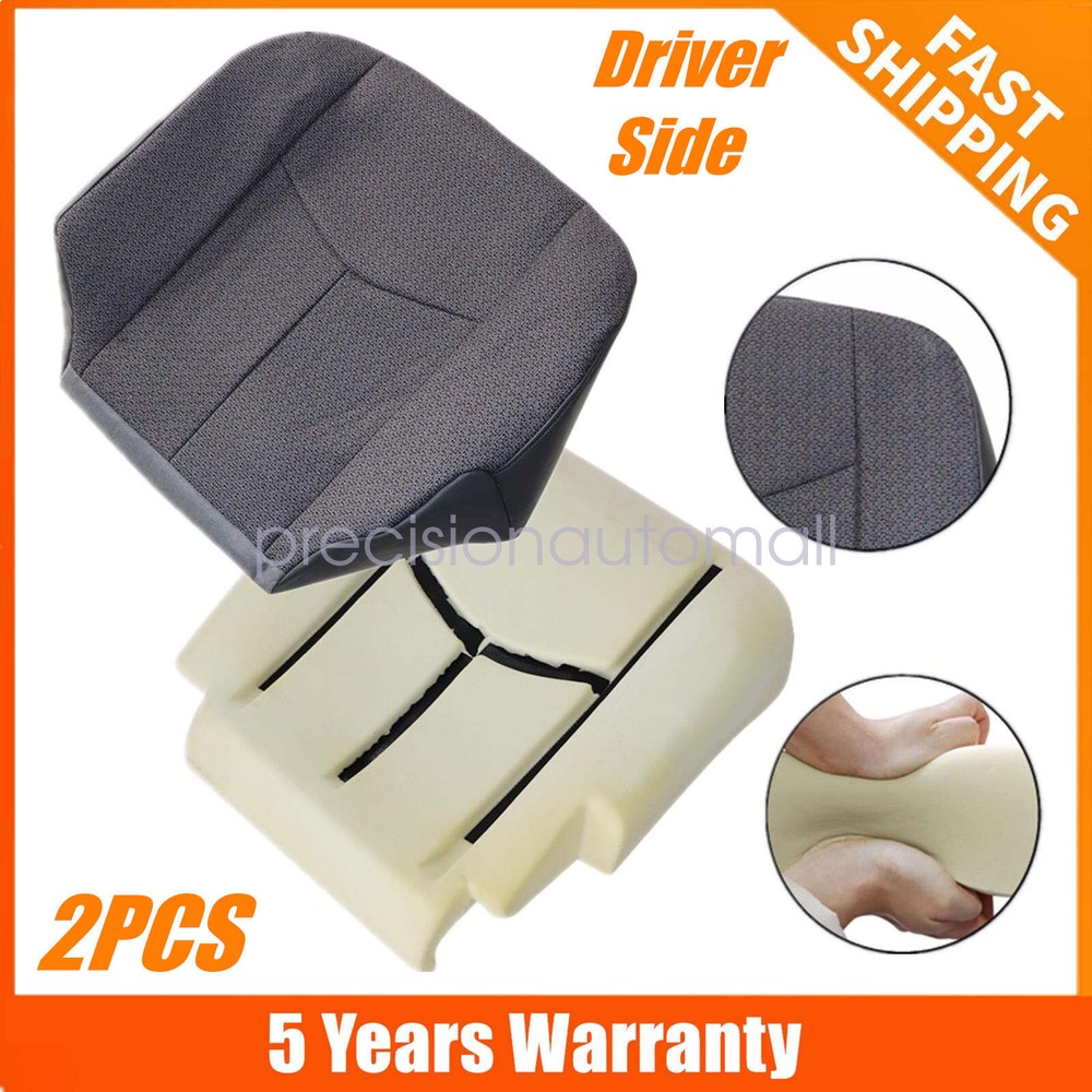For 2003-2007 Chevy Silverado WT Driver Bottom Cloth Seat Cover & Foam Cushion