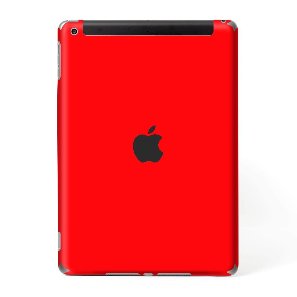 Skins Decal Wrap for Apple iPad 9.7 2017 Solid Red color